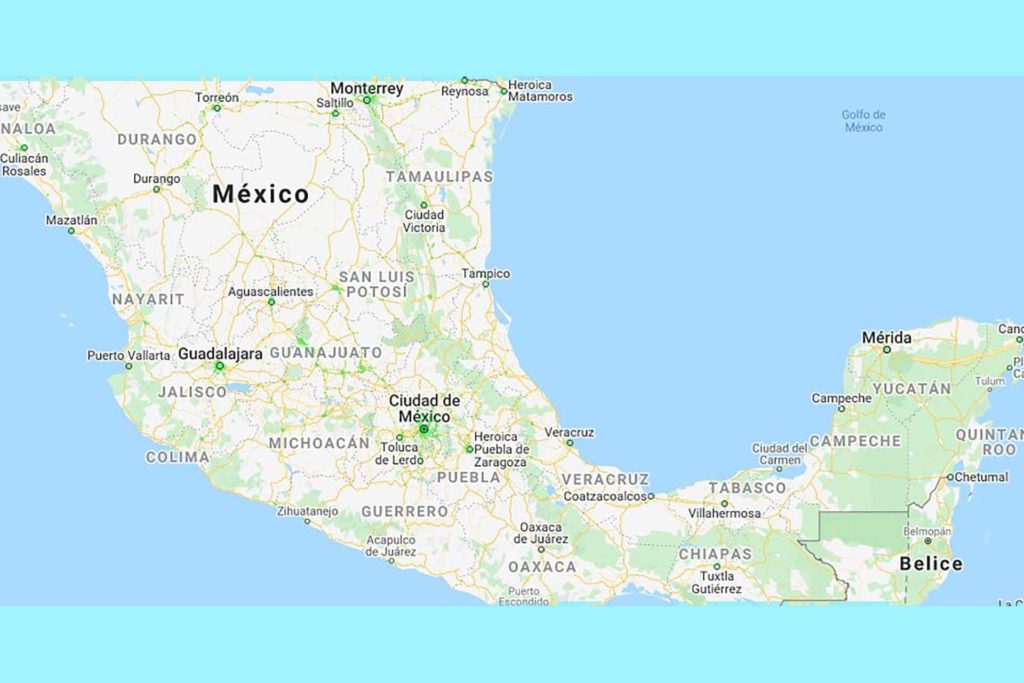 Movistar Mobilfunknetzabdeckungskarte in Mexiko