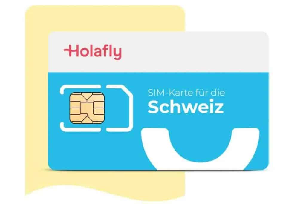 SIM Karte Schweiz von Holalfy für Internet in der Schweiz ohne Roaming.