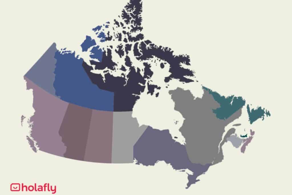 Internet Karte von Kanada