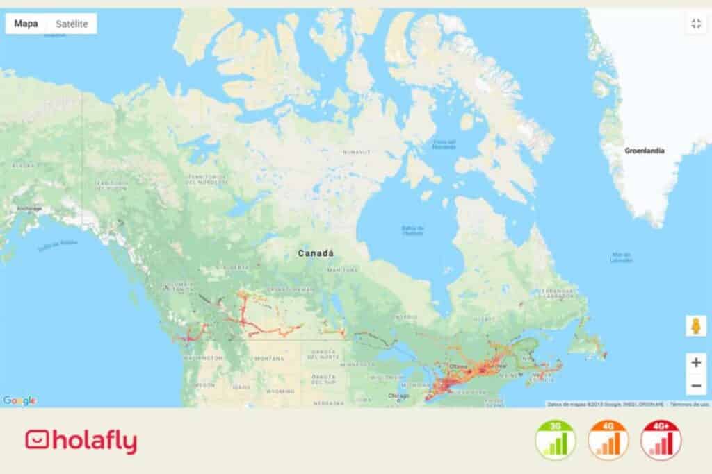 Bell Mobility Netzabdeckung Kanada